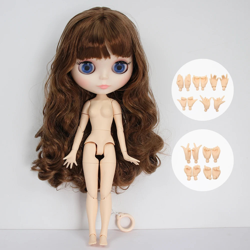 ICY DBS Blyth Doll 30CM BJD – White Face DIY Fashion Doll with AB Panel