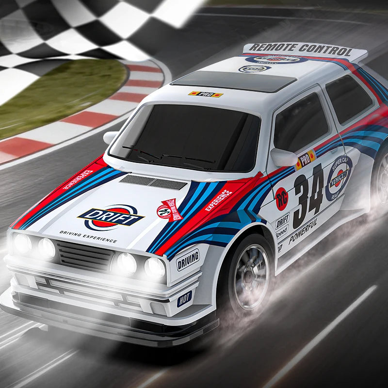 4WD RC Drift Car – 1:43 & 1:64 Scale 2.4G Mini Racing Car with Dual Tire Modes
