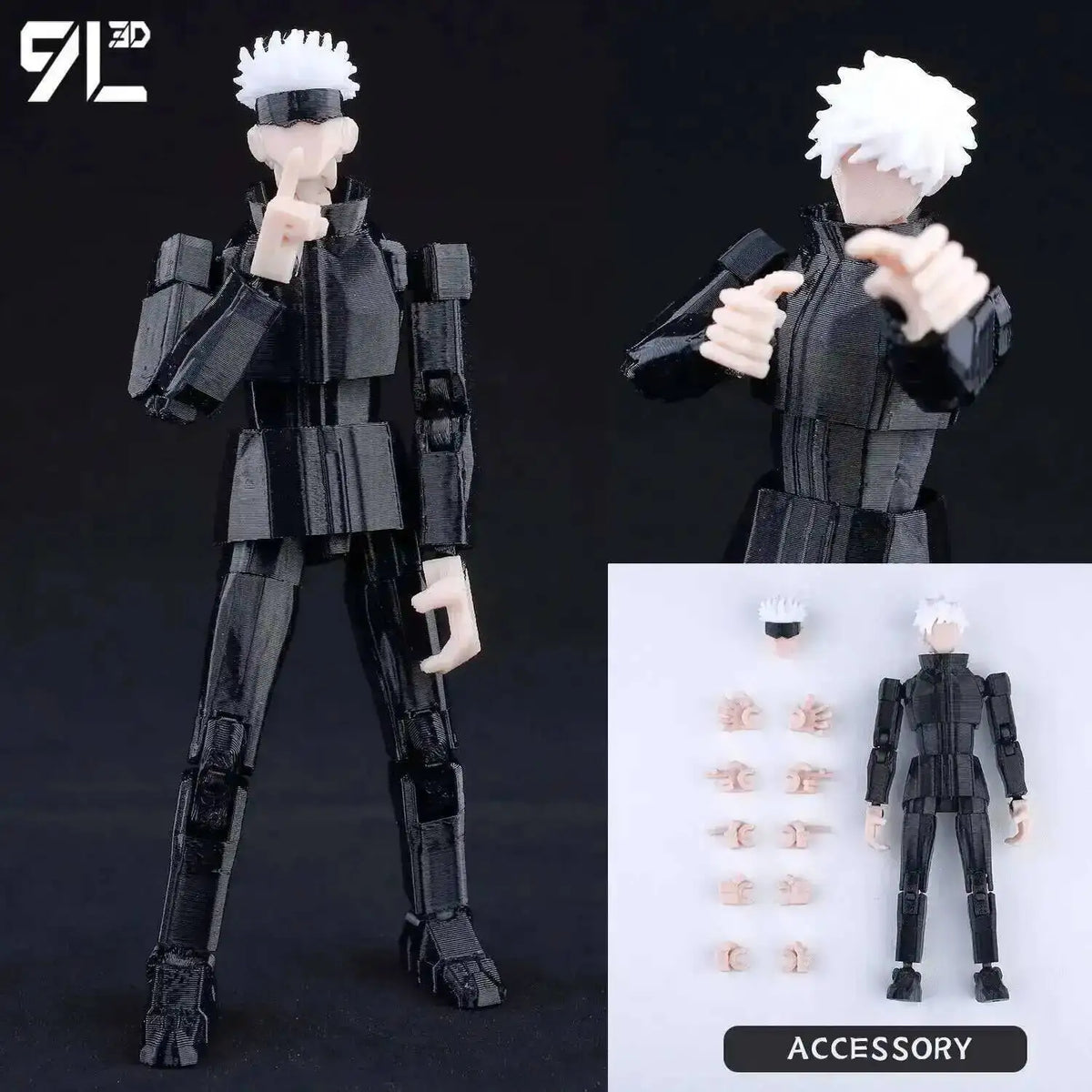 Jujutsu Kaisen Gojo & Kenjaku – 14cm Multi-Joint Figure