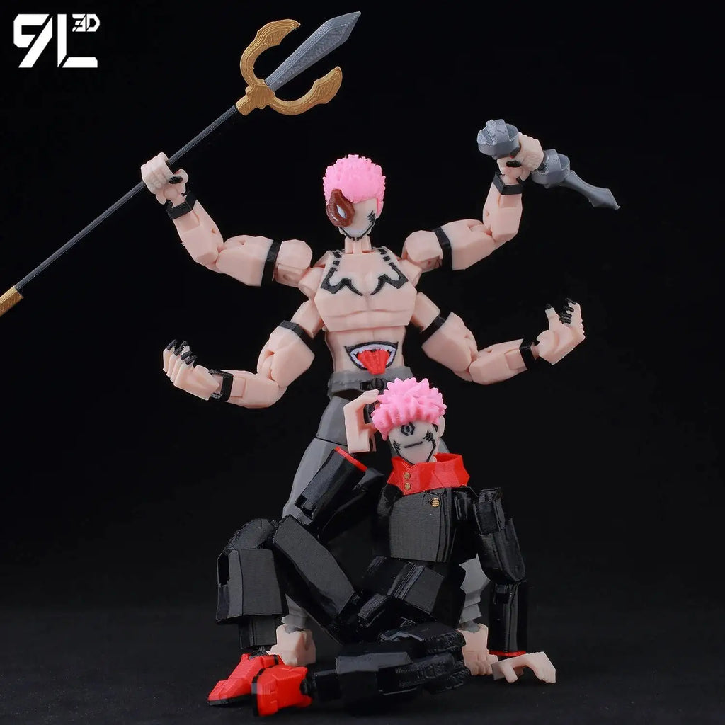 Jujutsu Kaisen Sukuna & Toji Lucky13 – 14cm Articulated Figure