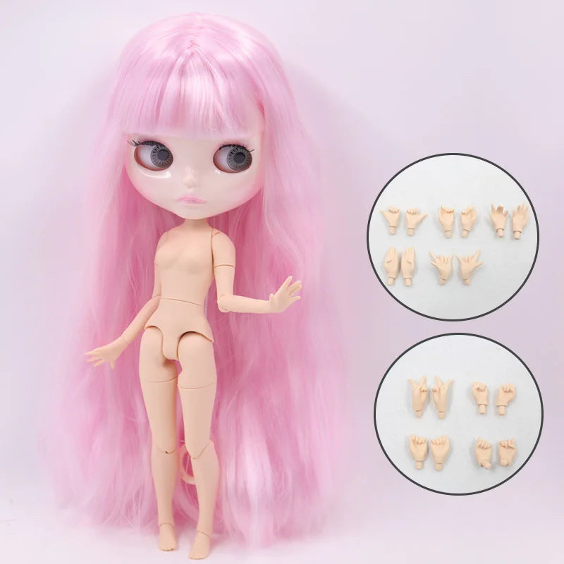 ICY DBS Blyth Doll 30CM BJD – Carved Lips White Skin Joint Body