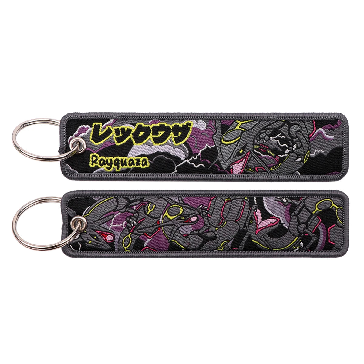 Japanese Anime Elf Monsters Keychain for Cars Backpack Key Holders Embroidery Keyrings Key Tag Jet Tag Accessories Gifts 1pcs