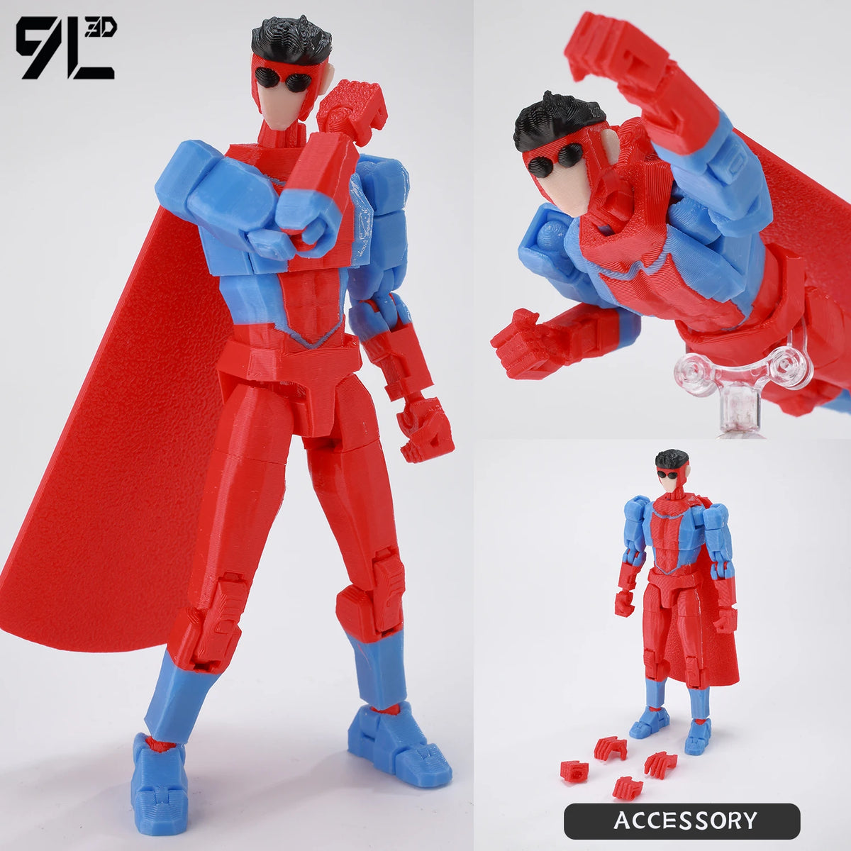 Mark Grayson Invincible Bulletproof Action Figure – 3D Printed Anime Collectible