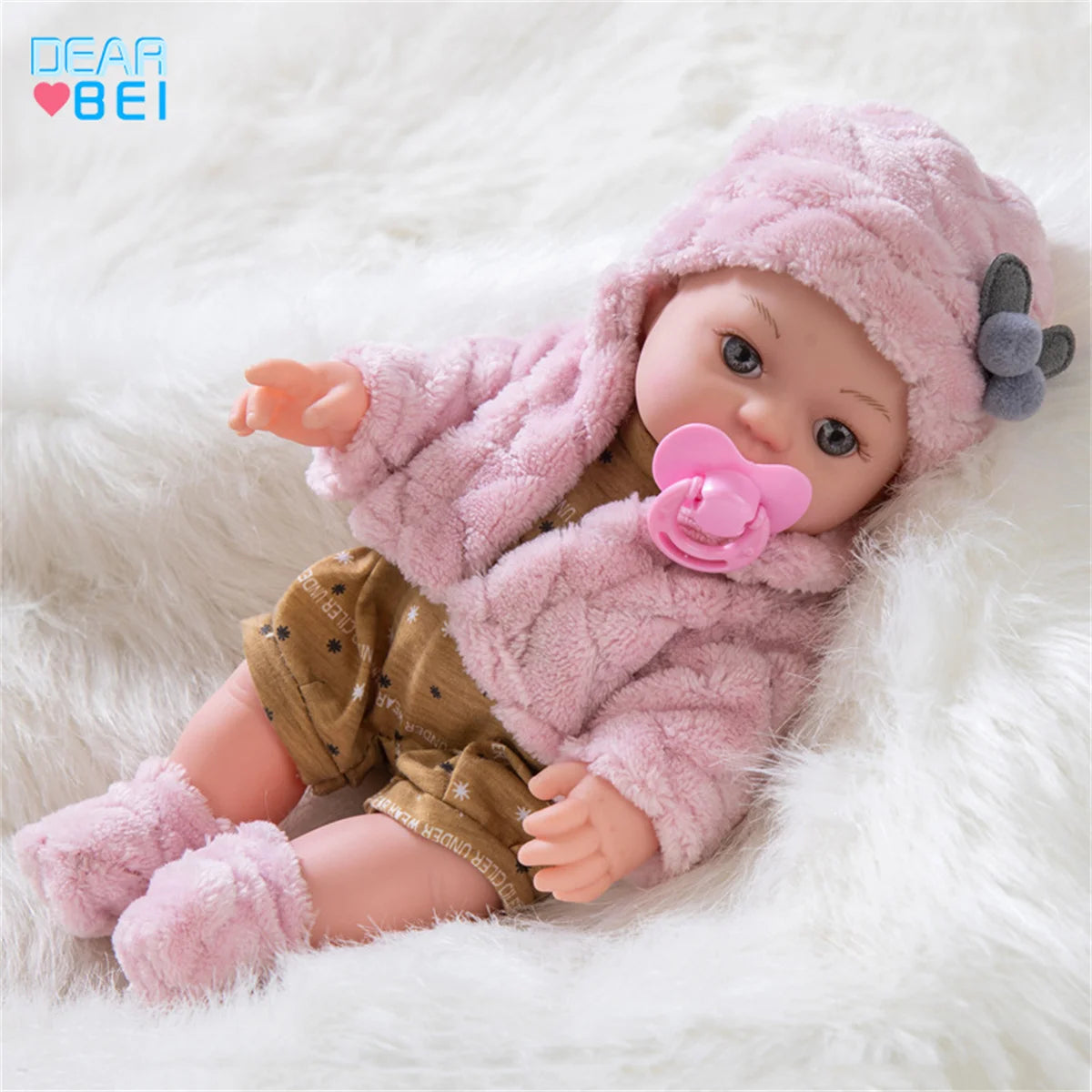 Soft Vinyl Baby Comfort Doll – Sit & Stand Poseable Children's Toy