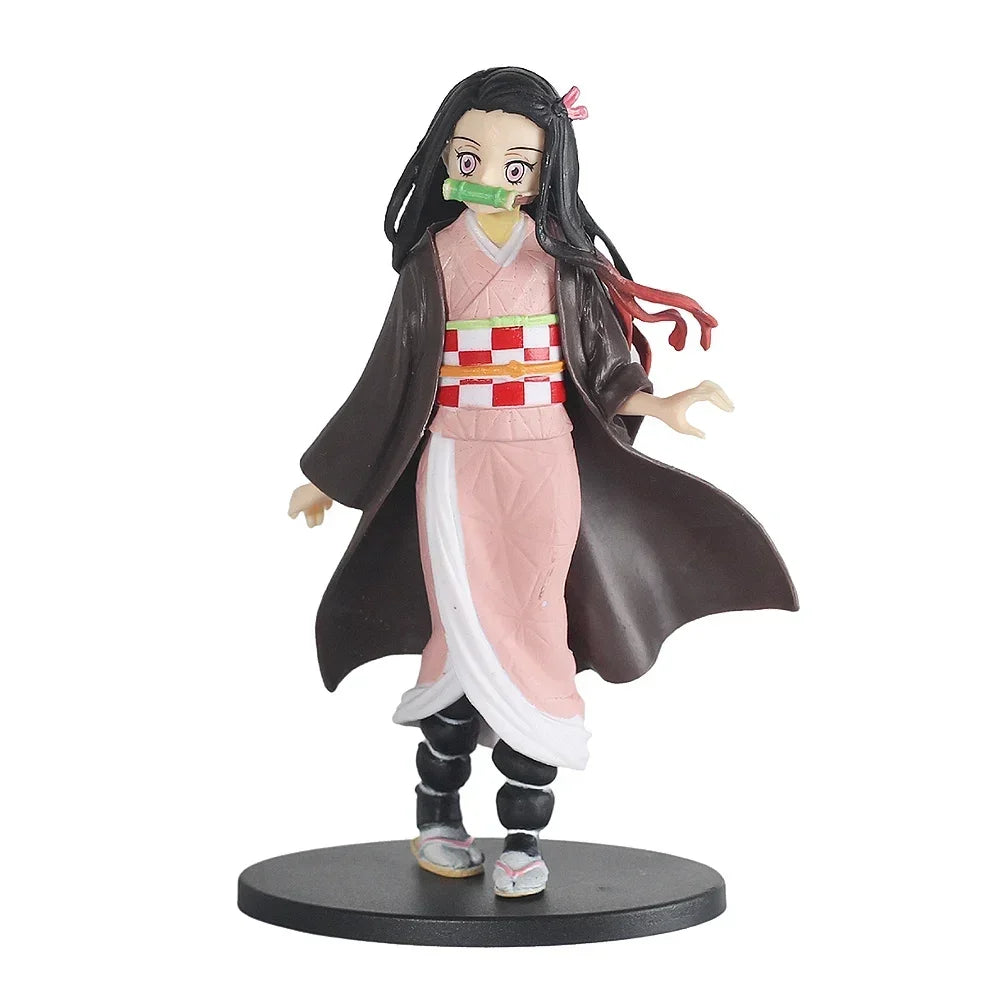 Demon Slayer Sitting Action Figures – Tanjiro, Nezuko, Rengoku & More