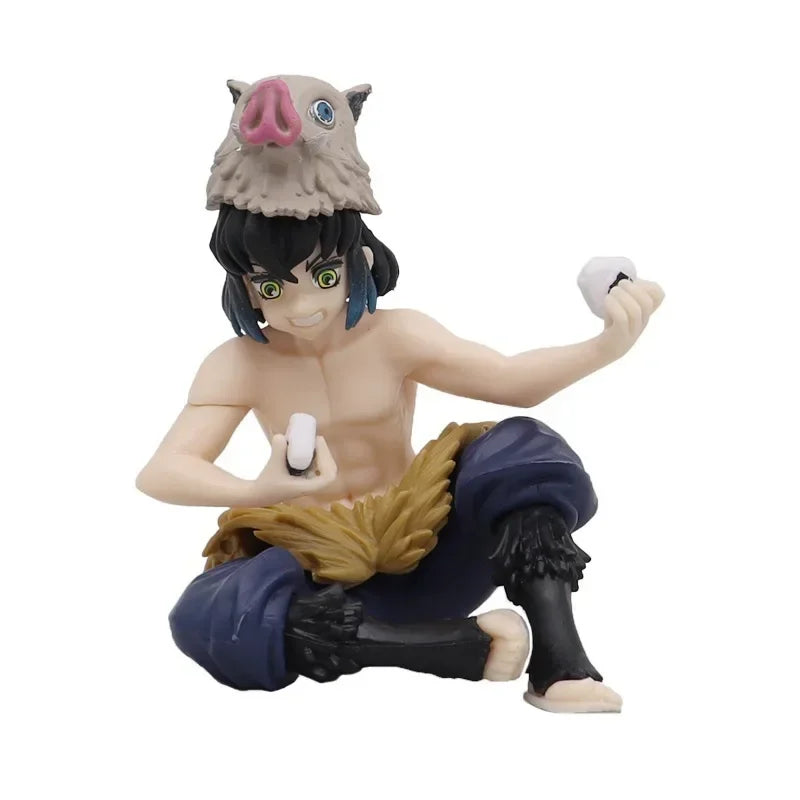 Demon Slayer Sitting Action Figures – Tanjiro, Nezuko, Rengoku & More