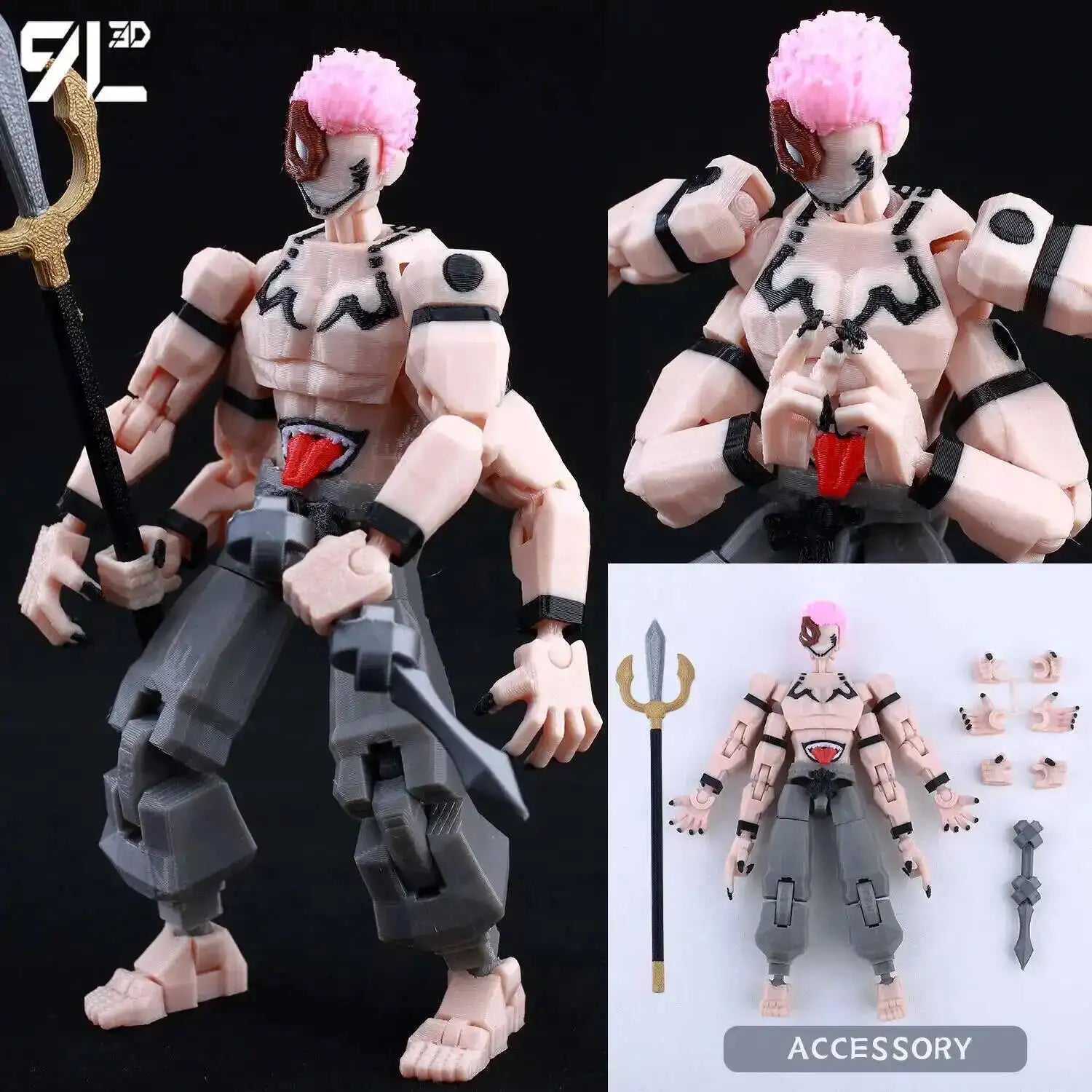 9L3D T13 Jujutsu Kaisen Itadori Figure LUCKY13 Training Ver. JJK Titan13 Multi-Jointed Movable Dummy13 Stress Relief Toys Gifts
