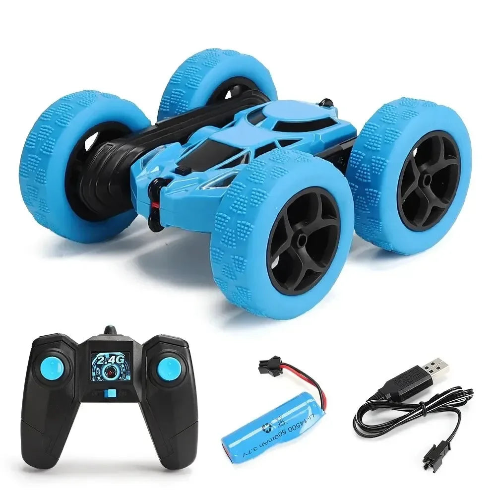 Double-Sided Flip RC Stunt Car – 2.4G 4WD 360° Rotation Drift Car for Kids