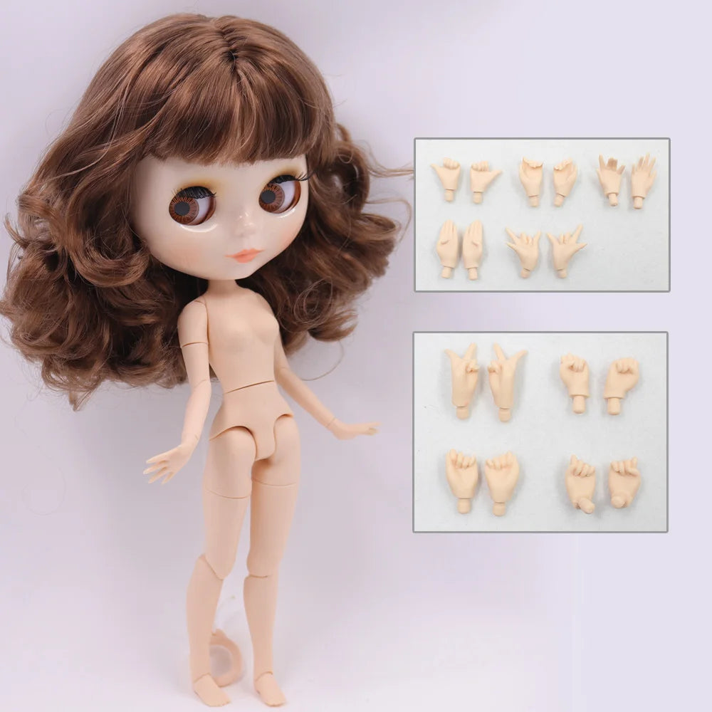 ICY DBS Blyth Doll 30CM BJD – White Skin Shiny & Matte Face Special