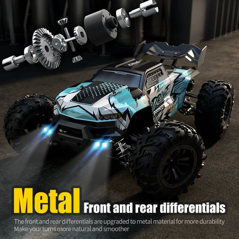 1:16 RC Monster Truck – 4WD Off-Road Climbing Car 50KM/H or 70KM/H for Boys & Adults