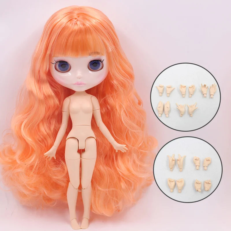 ICY DBS Blyth Doll 30CM BJD – Carved Lips White Skin Joint Body