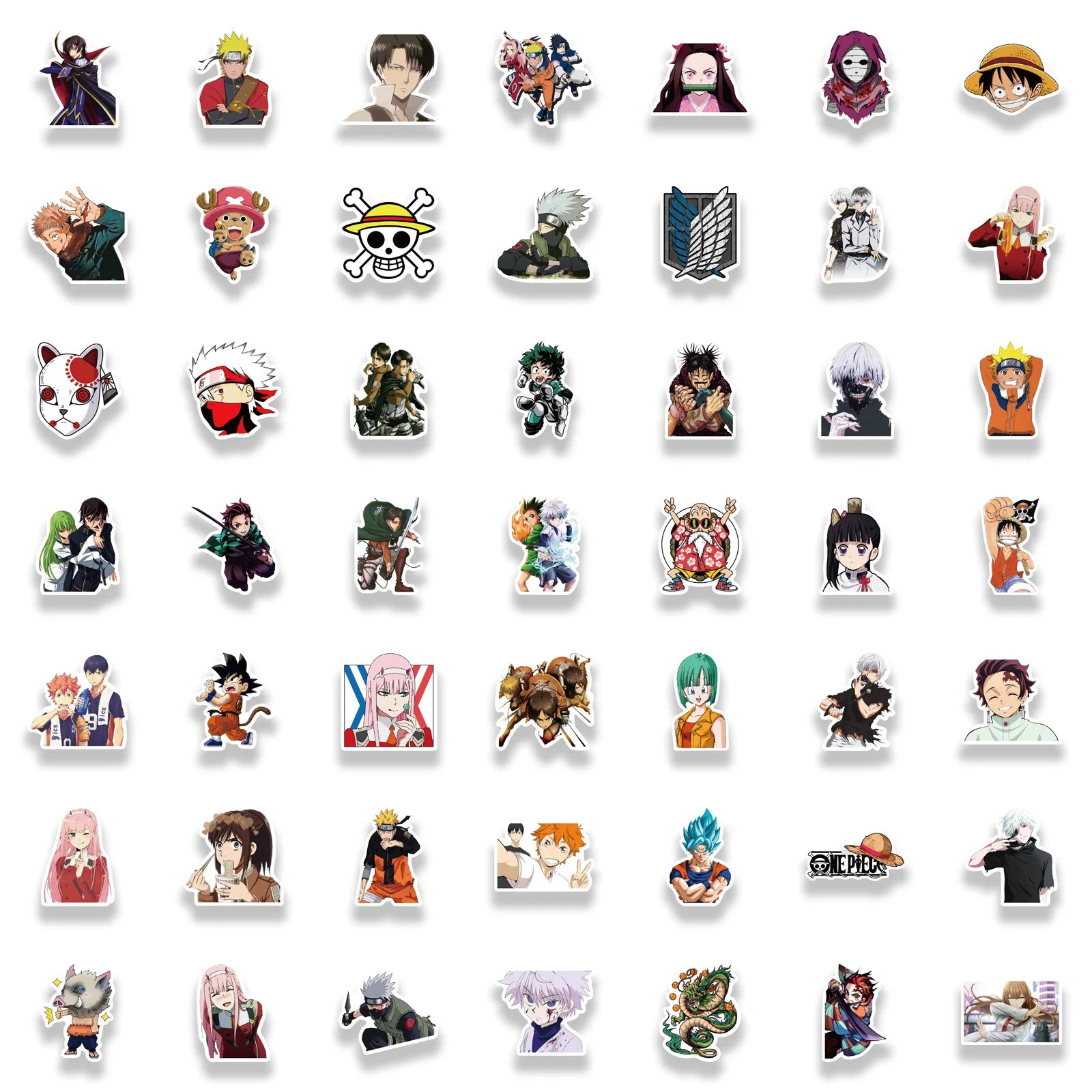 50/100/300PCS Mix Anime Stickers Waterproof DIY Graffiti Phone Laptop Luggage Guitar Notebook Cup Cartoon Stickers Kids Toy
