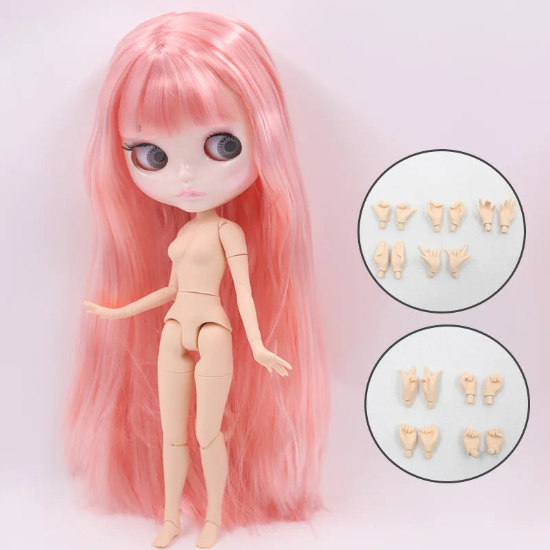 ICY DBS Blyth Doll 30CM BJD – Carved Lips White Skin Joint Body