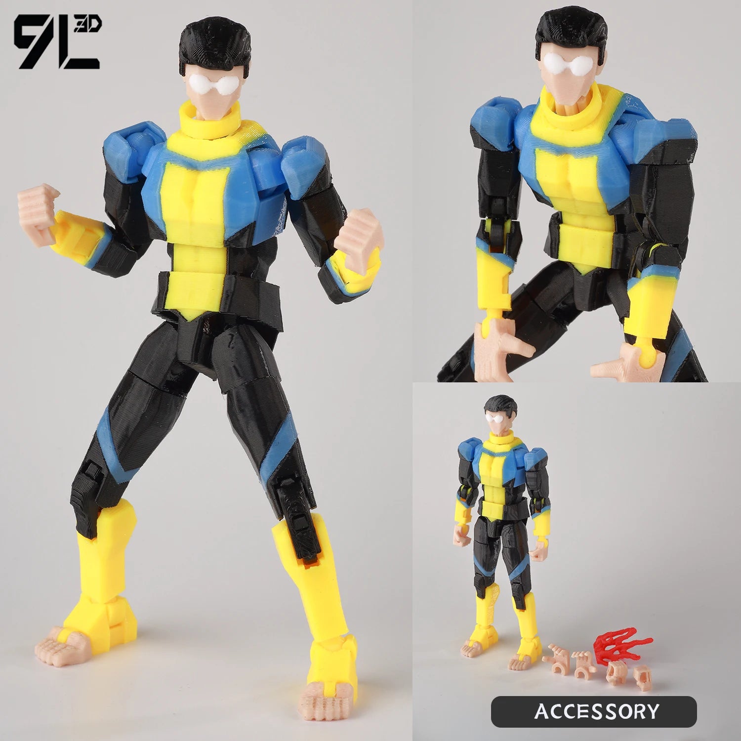 Invincible 2.0 Multi-Jointed Action Figure – 14cm 3D Printed Collectible