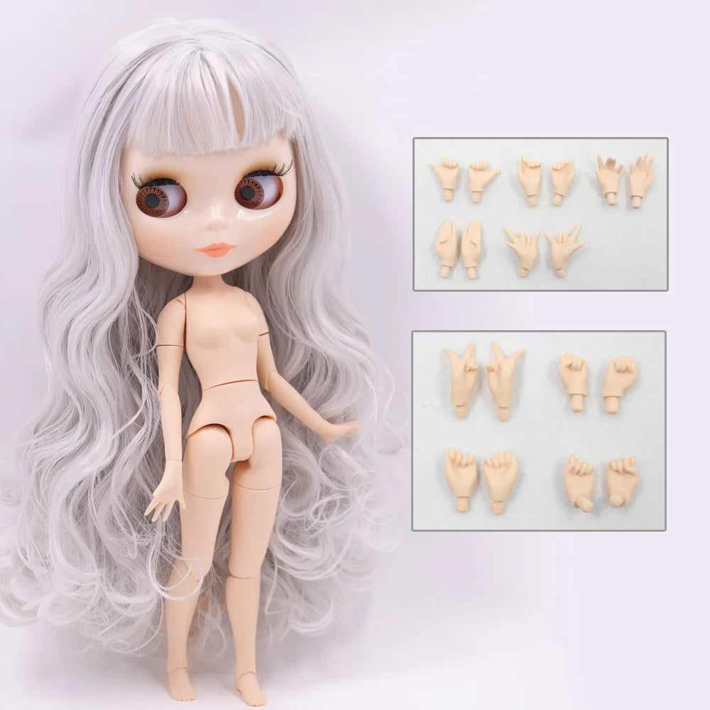 ICY DBS Blyth Doll 30CM BJD – White Skin Shiny & Matte Face Special