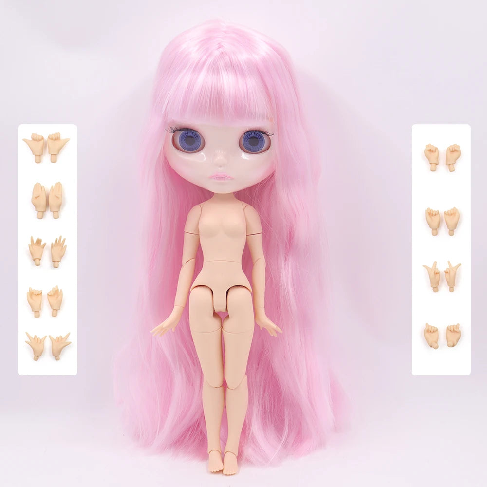 ICY DBS Blyth Doll 30CM BJD – Natural Shiny Face with Extra Hands