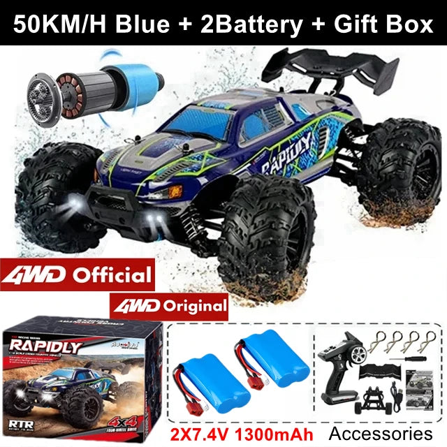 4WD High Speed RC Buggy Truck – 50KM/H Brushed or 80KM/H Brushless Off-Road Car