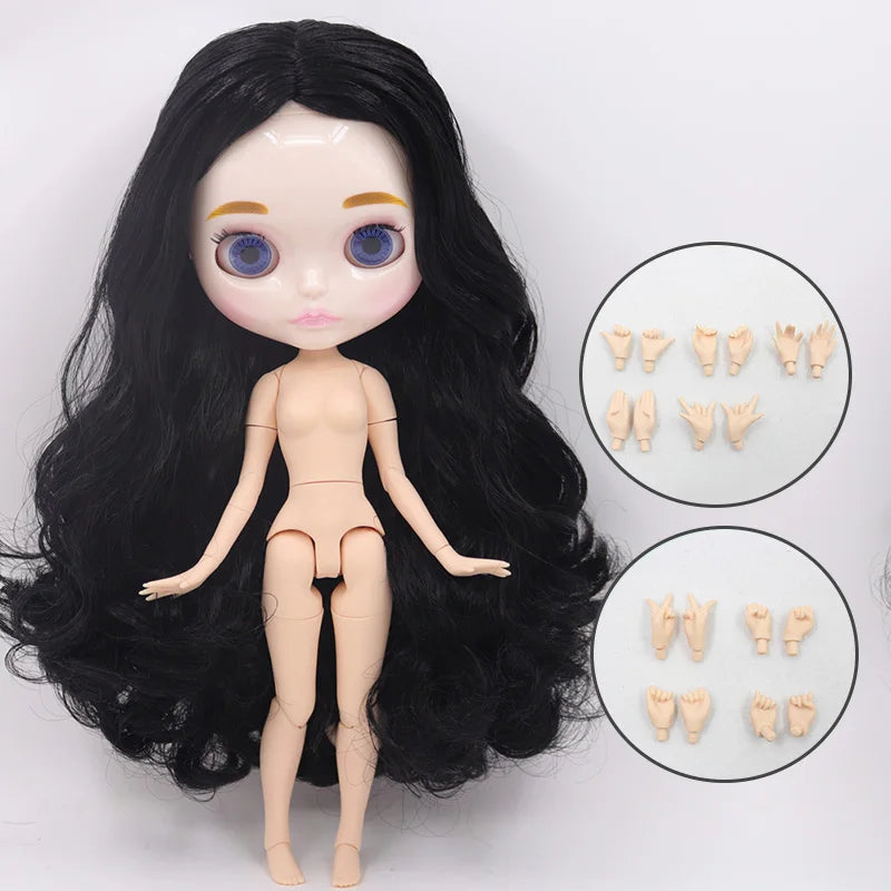 ICY DBS Blyth Doll 30CM BJD – Carved Lips White Skin Joint Body