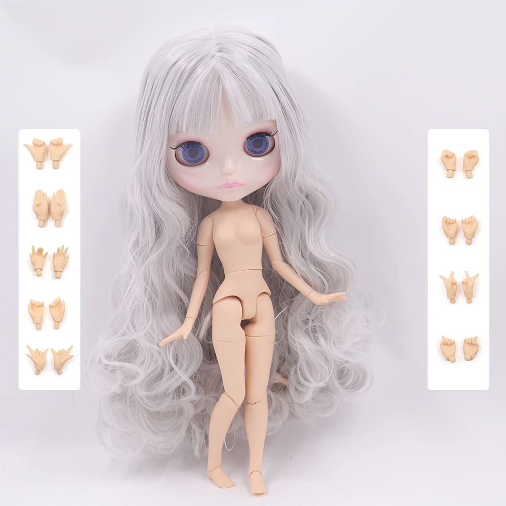 ICY DBS Blyth Doll 30CM BJD – Natural Shiny Face with Extra Hands