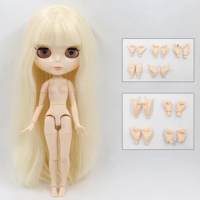 ICY DBS Blyth Doll 30CM BJD – White Skin Shiny & Matte Face Special