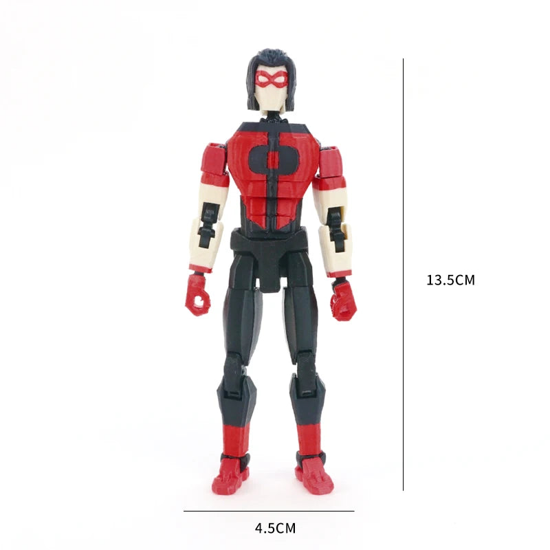 Blue-Masked Invincible T13 Dummy13 – 3D Printed Multi-Jointed Action Figure