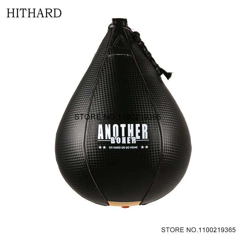 Pro Leather Pear Speed Ball – MMA & Muay Thai Reflex Bag