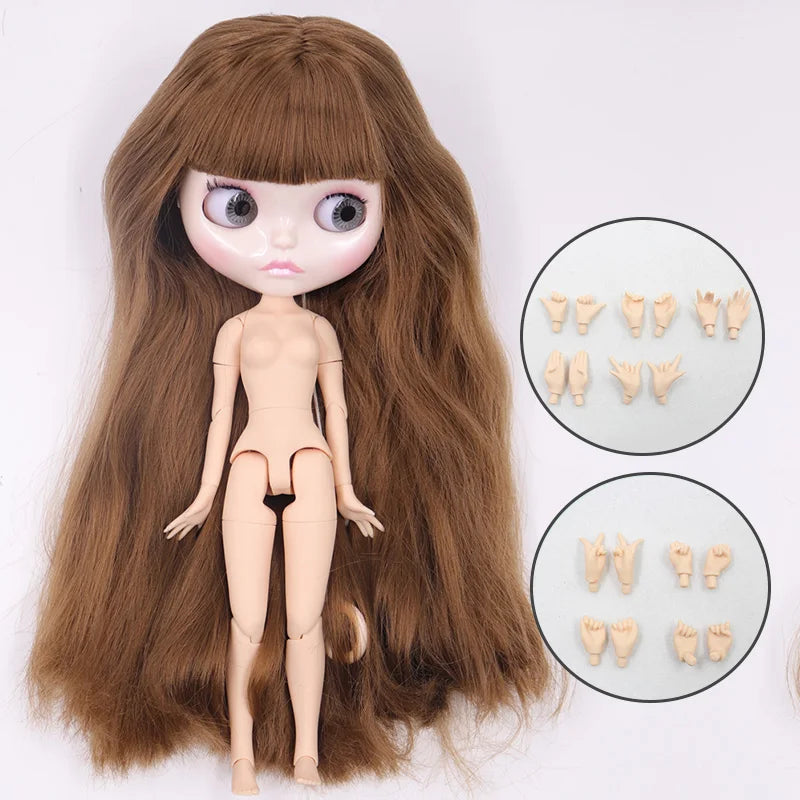 ICY DBS Blyth Doll 30CM BJD – Carved Lips White Skin Joint Body