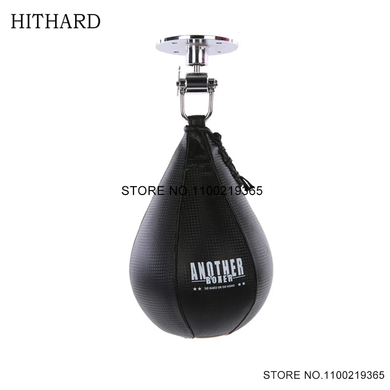 Pro Leather Pear Speed Ball – MMA & Muay Thai Reflex Bag