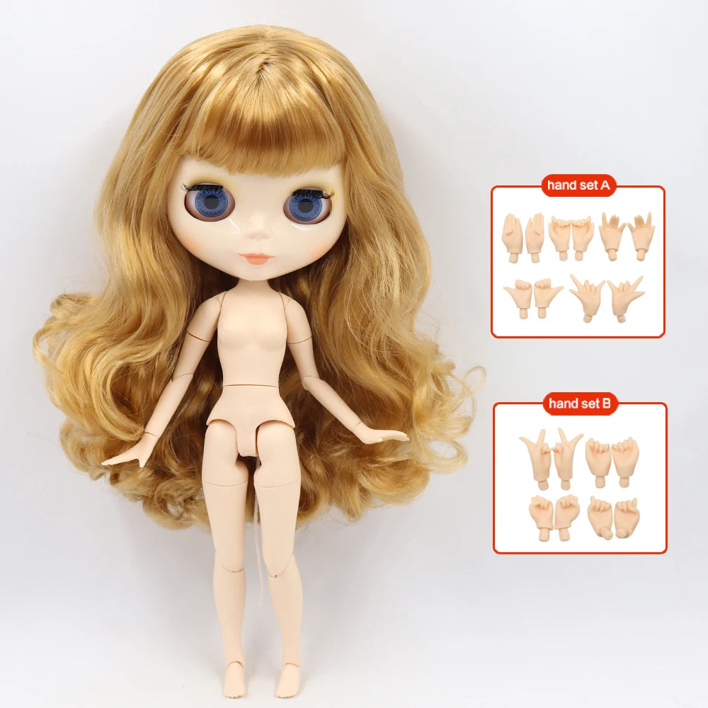 ICY DBS Blyth Doll 30CM BJD – White Face DIY Fashion Doll with AB Panel