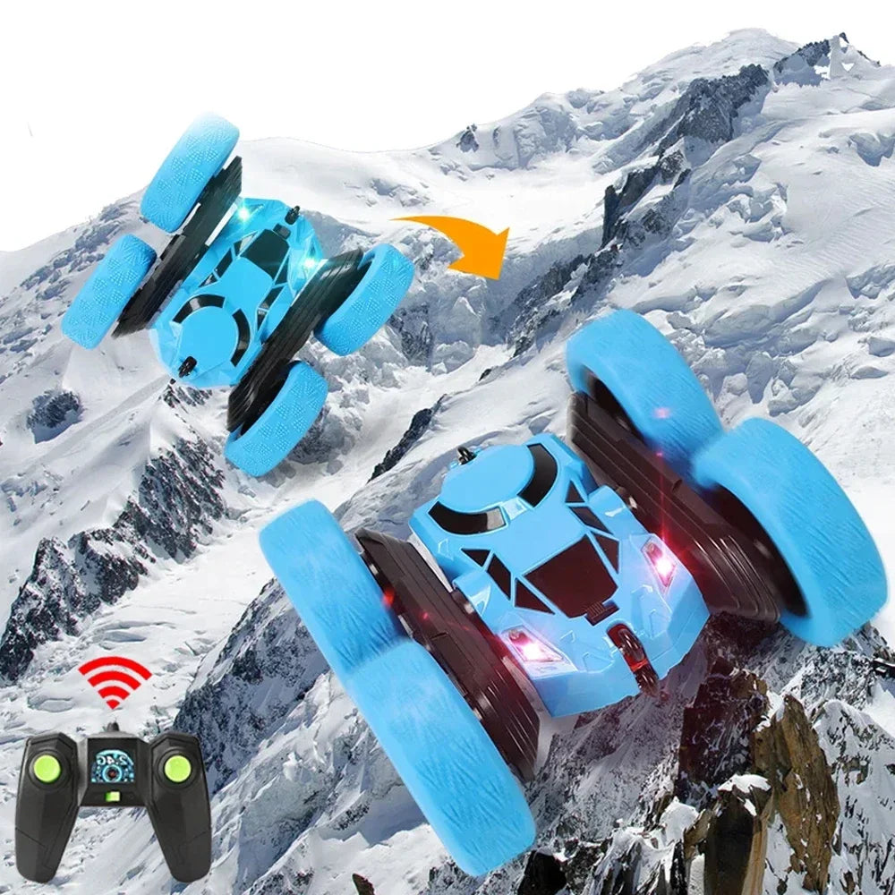 Double-Sided Flip RC Stunt Car – 2.4G 4WD 360° Rotation Drift Car for Kids