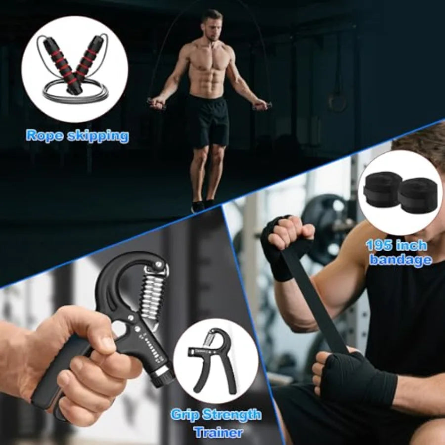4FT Heavy Punching Bag Set with 12oz Boxing Gloves | MMA, Karate & Kickboxing
