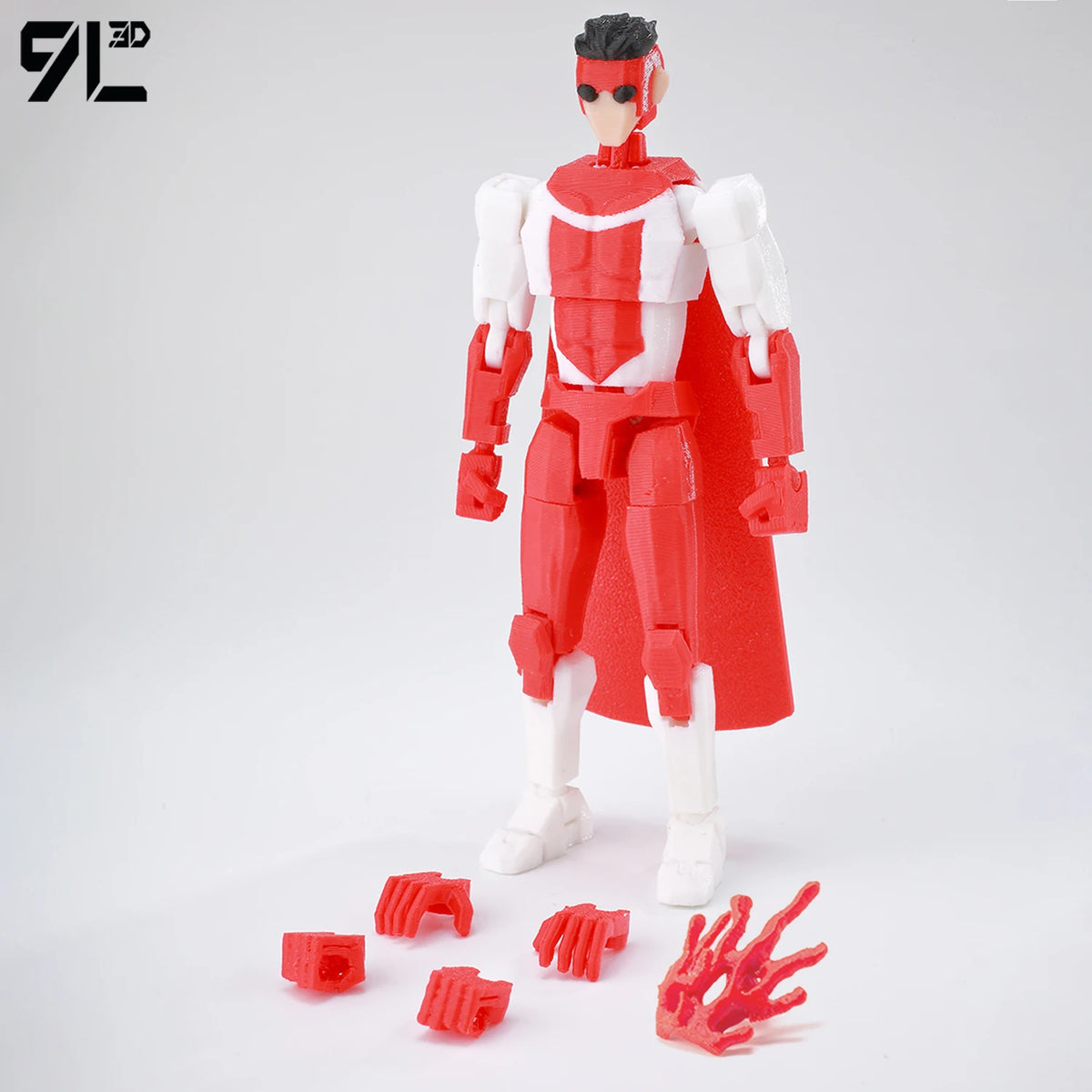 Mark Grayson Invincible Bulletproof Action Figure – 3D Printed Anime Collectible