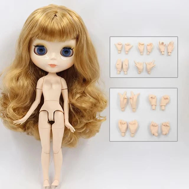 ICY DBS Blyth Doll 30CM BJD – White Skin Shiny & Matte Face Special