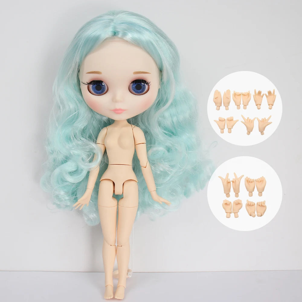 ICY DBS Blyth Doll 30CM BJD – White Face DIY Fashion Doll with AB Panel