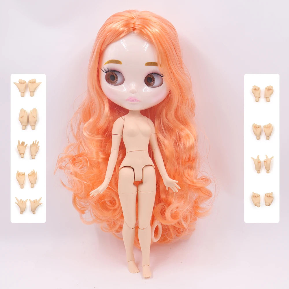 ICY DBS Blyth Doll 30CM BJD – Natural Shiny Face with Extra Hands