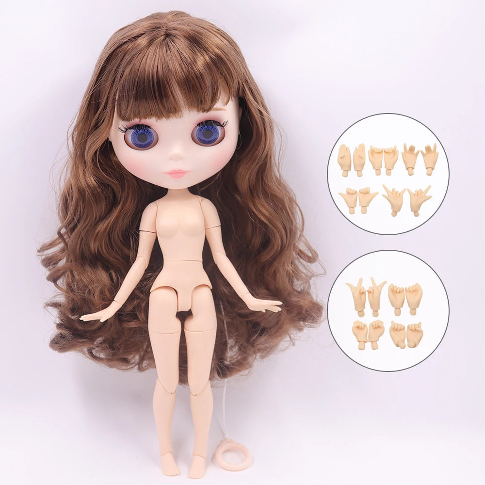 ICY DBS Blyth Doll 30CM BJD – White Skin Shiny & Matte Face Special