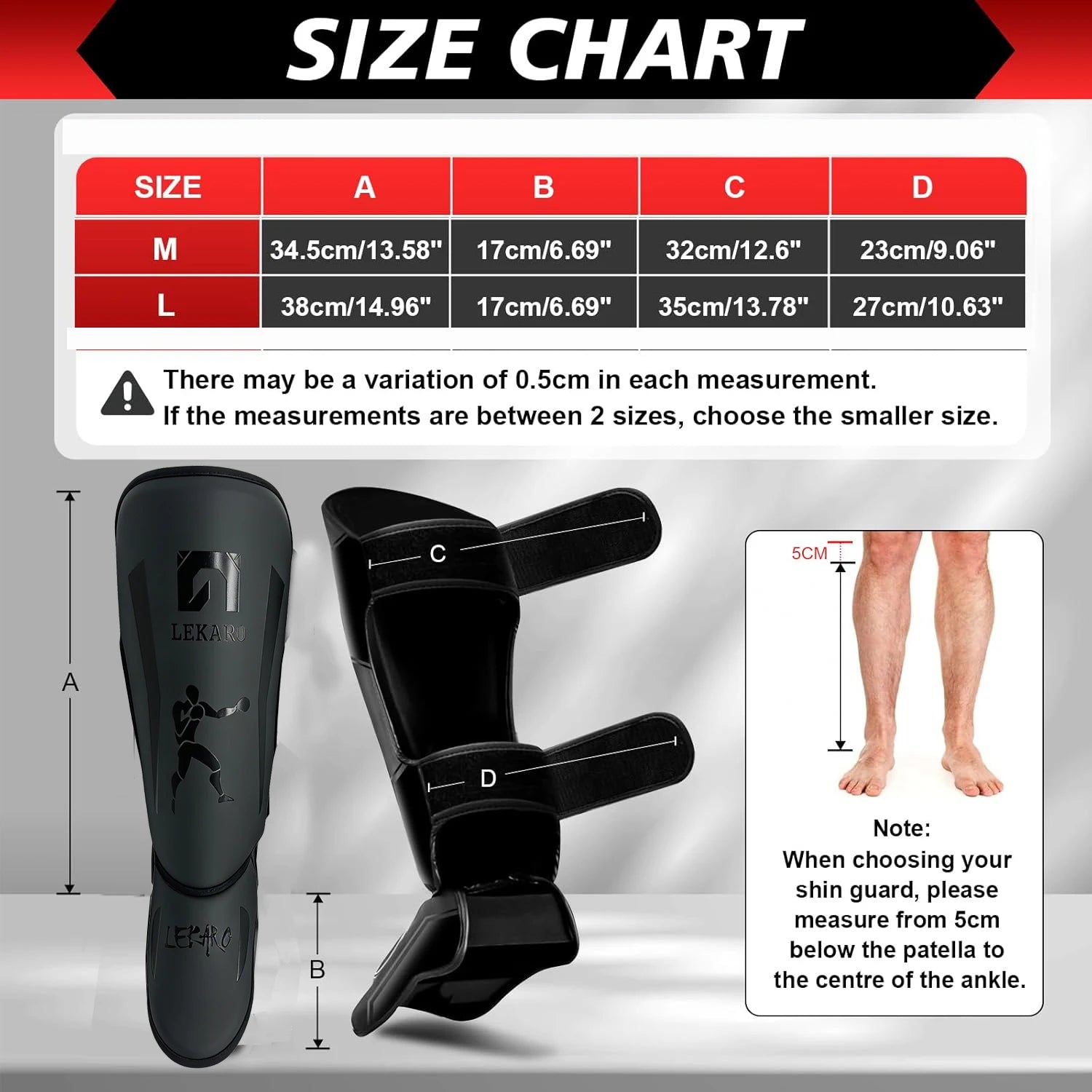 Adult Boxing Shin Guards with Instep Protection | Muay Thai & MMA Gear