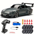 1:24 RC Drift Car with LED Lights – 4WD 20KM/H High Speed Drifter with Extra Tires