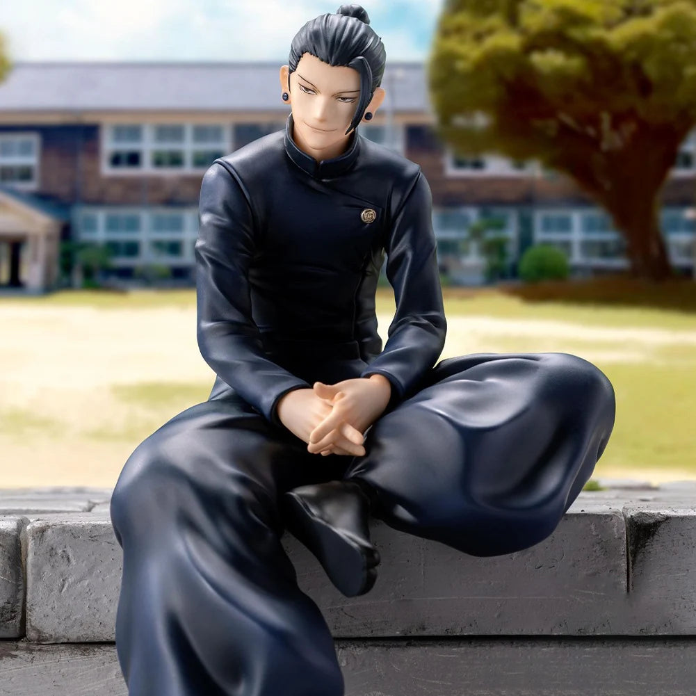 Anime JJK Figure Geto Suguru Gojo SATORU Fushiguro Toji Action Figure Sitting Pose Model Fushiguro Toji Figure Christmas Gift
