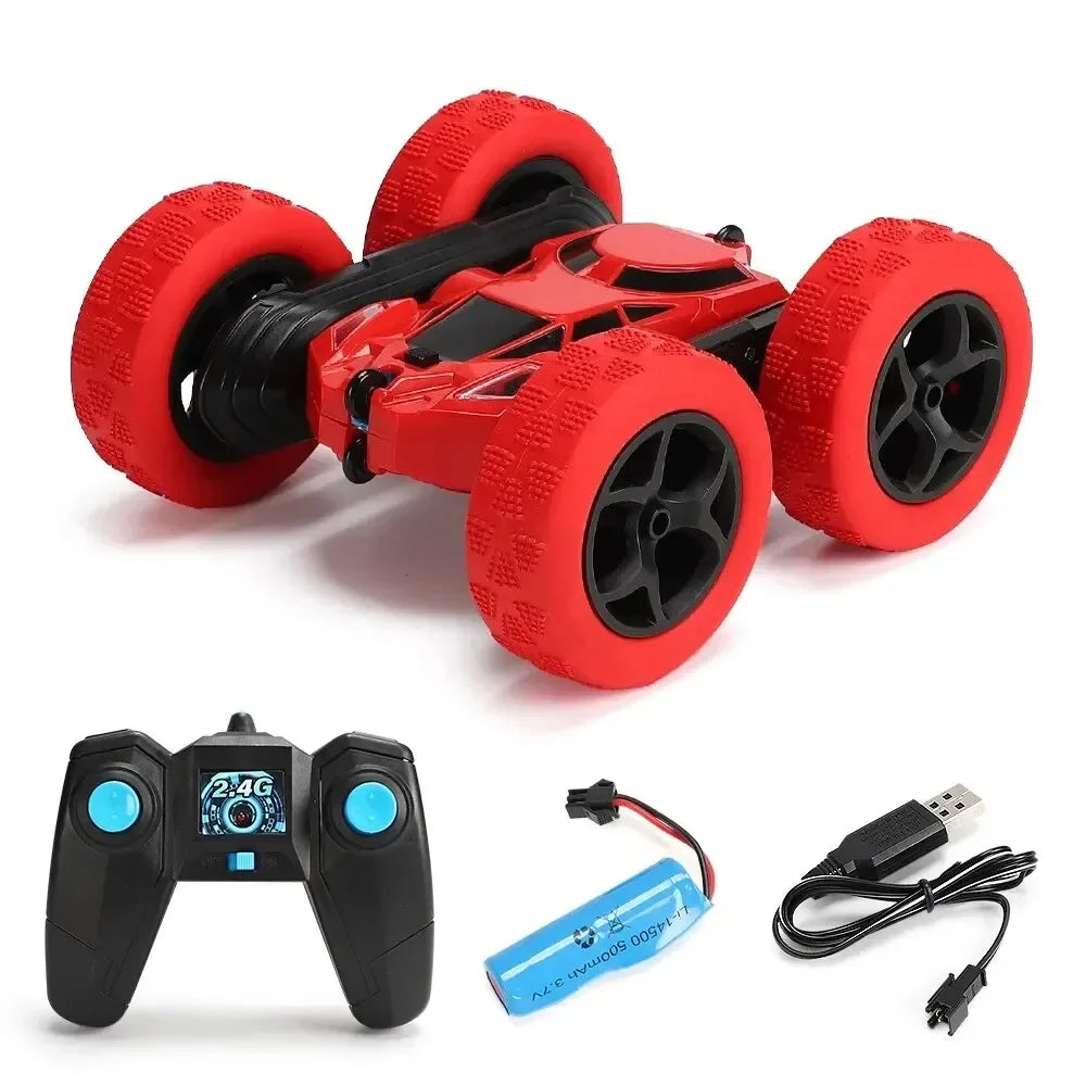 Double-Sided Flip RC Stunt Car – 2.4G 4WD 360° Rotation Drift Car for Kids