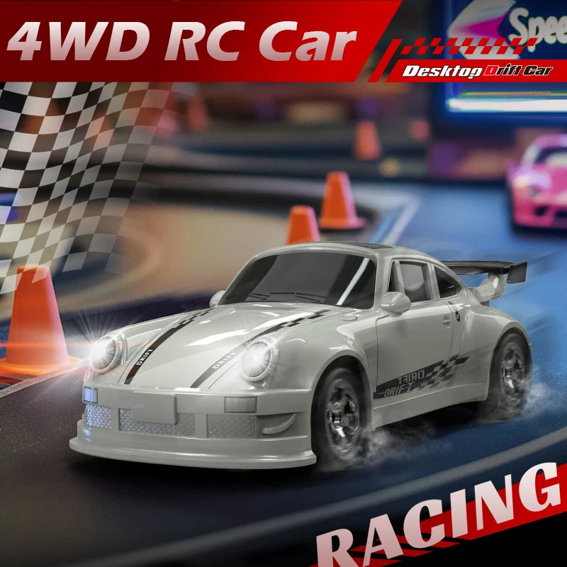 2026 New Kf20 1:64 Drift Rc Car Four-wheel Remote-Controlled Racing Car Full Proportions Desk Competition Toy Boys Ideal Gifts.