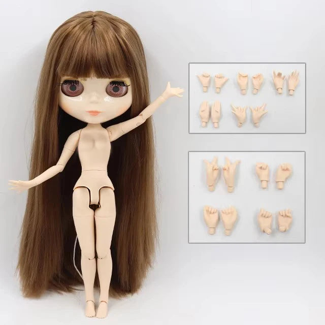 ICY DBS Blyth Doll 30CM BJD – White Skin Shiny & Matte Face Special