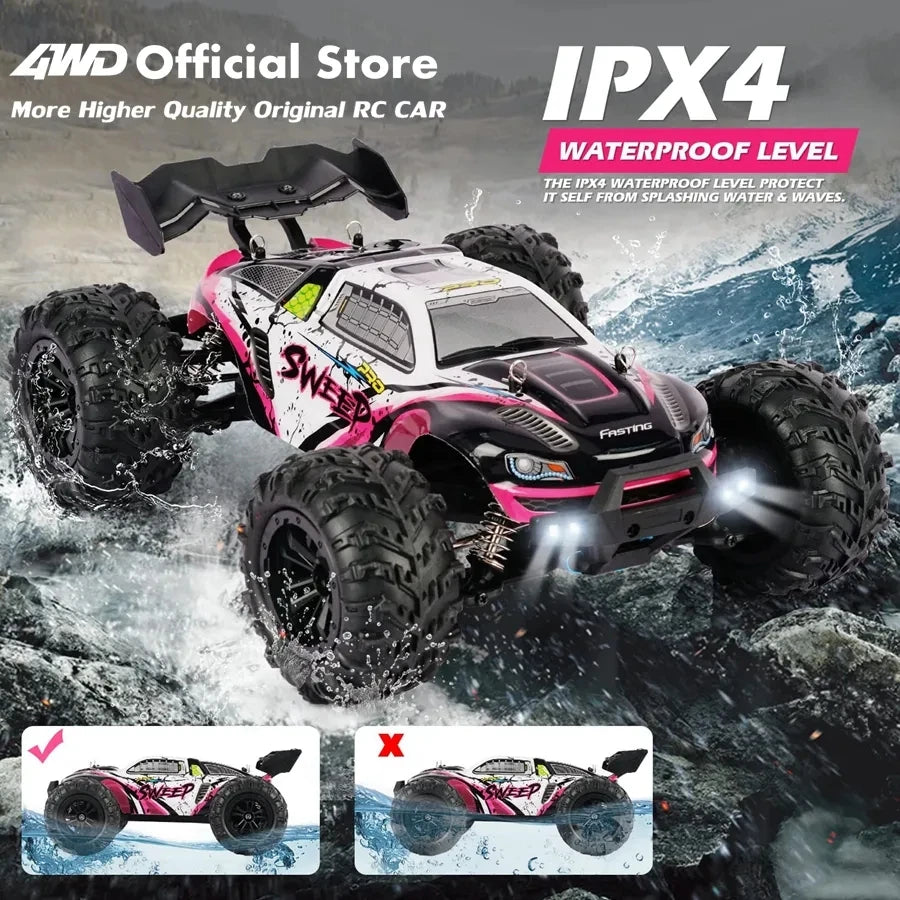 4WD High Speed RC Buggy Truck – 50KM/H Brushed or 80KM/H Brushless Off-Road Car