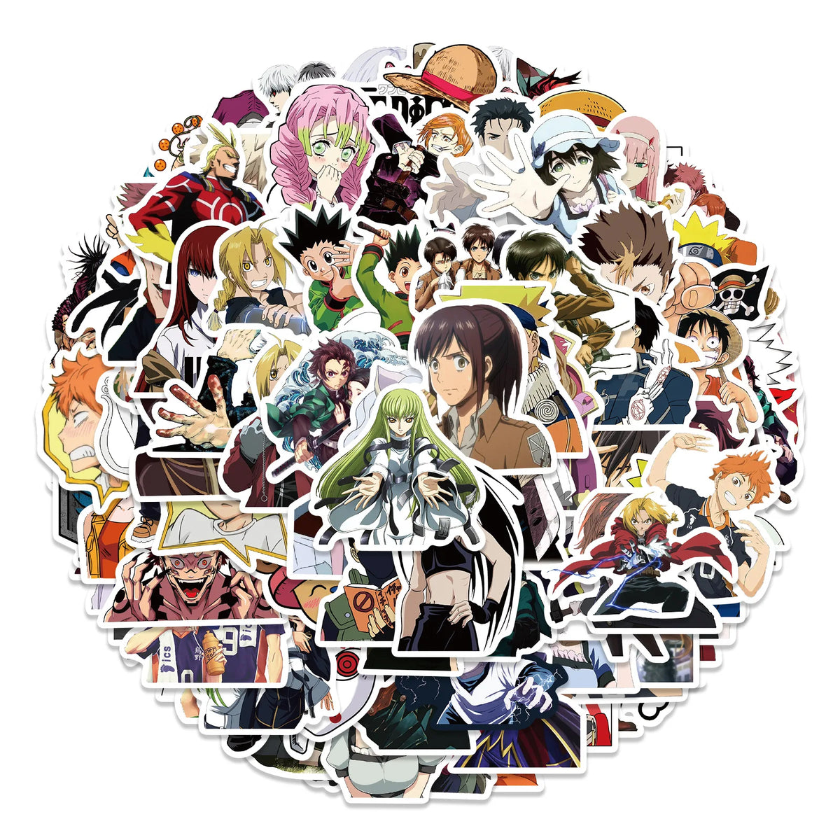 50/100/300PCS Mix Anime Stickers Waterproof DIY Graffiti Phone Laptop Luggage Guitar Notebook Cup Cartoon Stickers Kids Toy