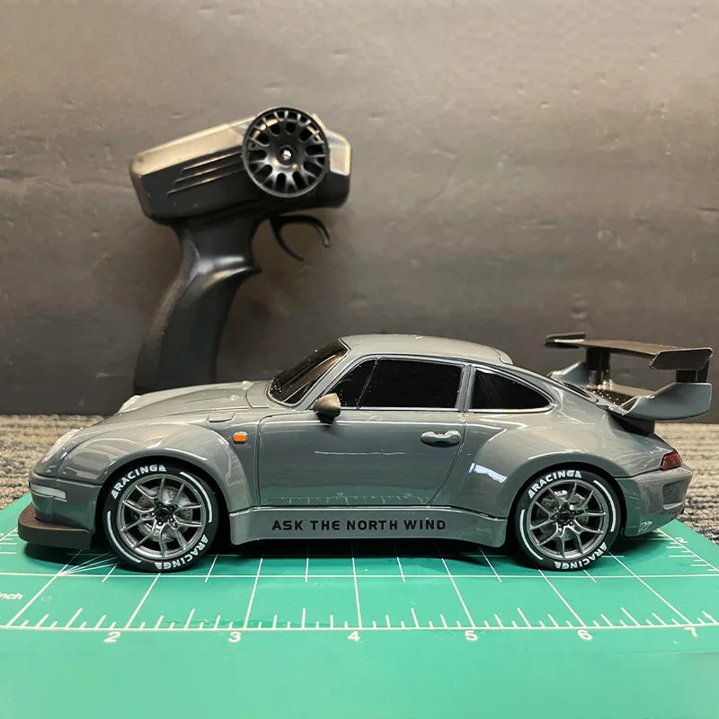 1:24 RC Drift Car with LED Lights – 4WD 20KM/H High Speed Drifter with Extra Tires