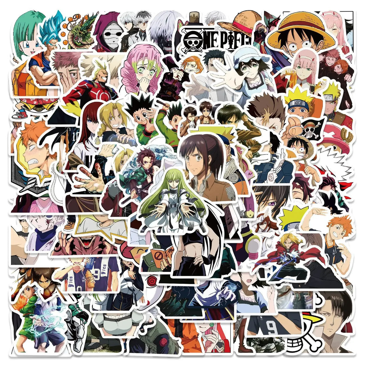 50/100/300PCS Mix Anime Stickers Waterproof DIY Graffiti Phone Laptop Luggage Guitar Notebook Cup Cartoon Stickers Kids Toy