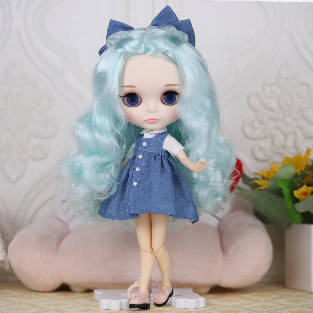 ICY DBS Blyth Doll 30CM BJD – White Skin Shiny & Matte Face Special