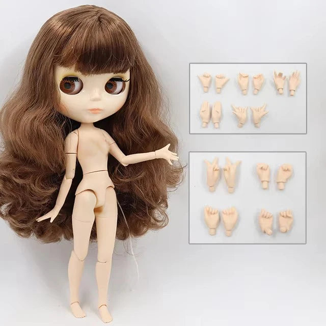 ICY DBS Blyth Doll 30CM BJD – White Skin Shiny & Matte Face Special