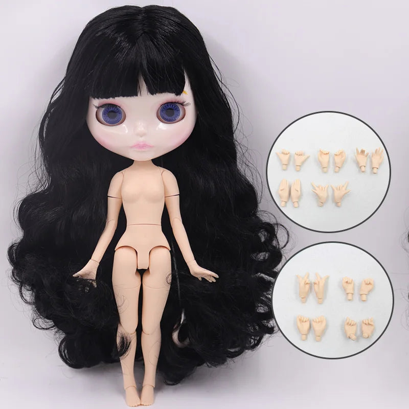 ICY DBS Blyth Doll 30CM BJD – Carved Lips White Skin Joint Body