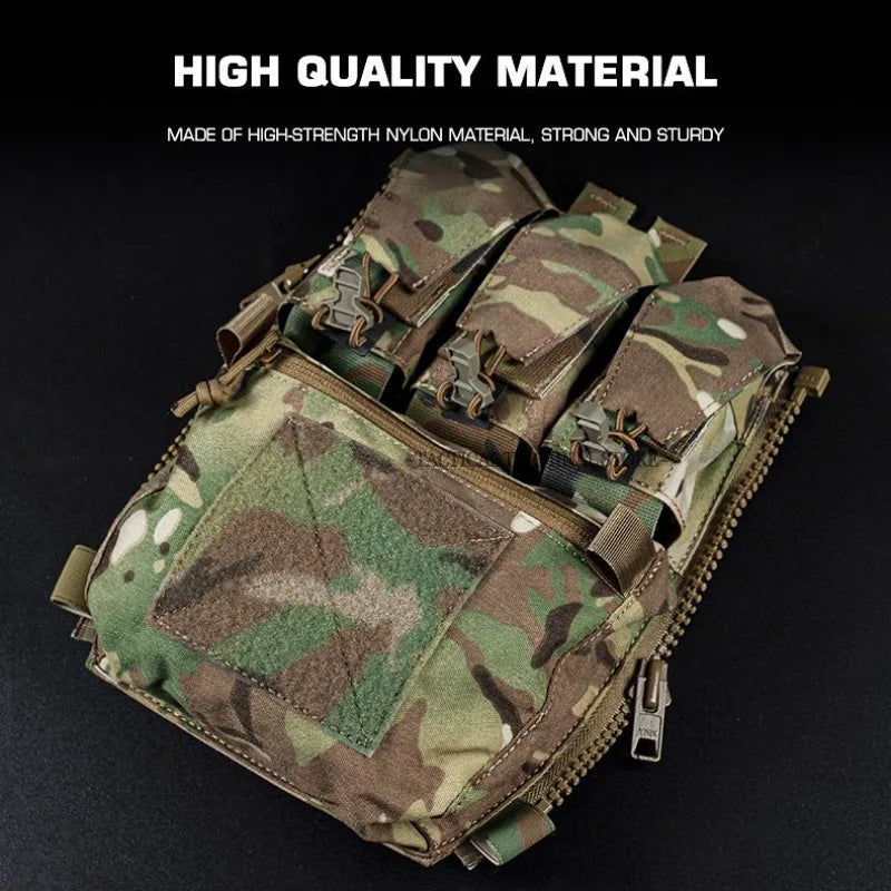 Assault Adapt Banger Back Panel Zip On Rear Pack Tactical Vest GP Pouch Multitools Pocket FCPC V5 Plate Carrier Accessories Bag